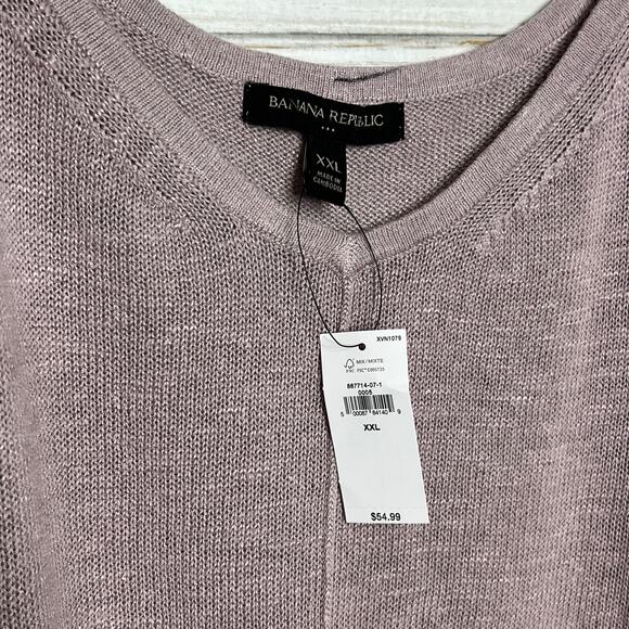 Banana Republic Knit Tank Top Mauve Plus Size XXL - Picture 3 of 8